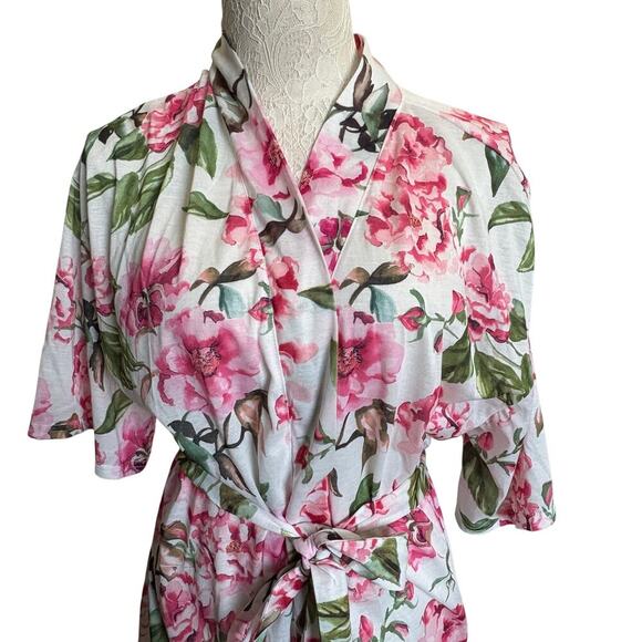 Show Me Your Mumu Other - Show Me Your Mumu Floral Robe Kimono Pink Peony Print O/S Bridesmaid Resort Soft